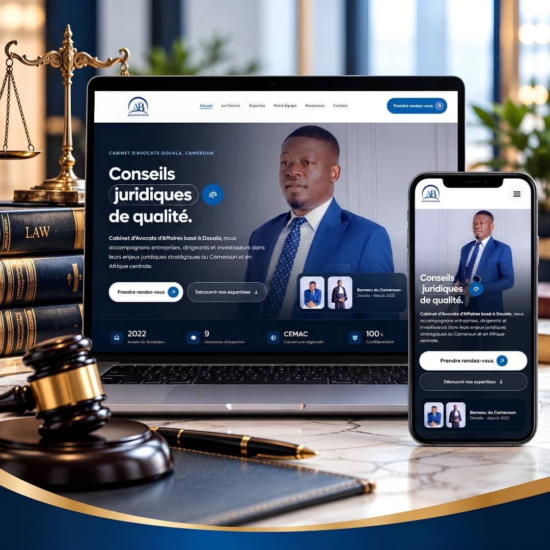 ASER BOULOCK & PARTNERS – Law Firm Website in Cameroon